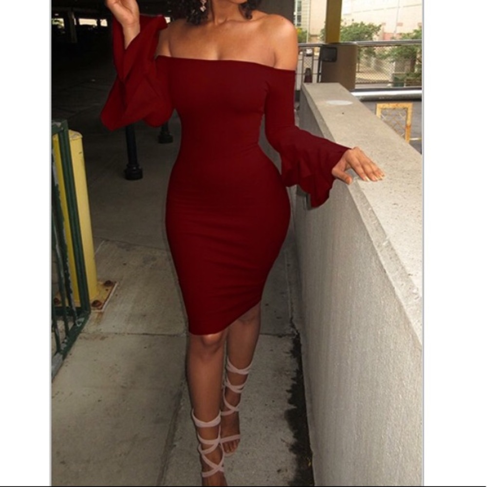Dew Shoulder Dress